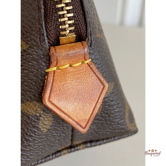 Authentic Louis Vuitton Brown Monogram Coated Canvas Cosmetic Pouch M47515 - Picture 7 of 13